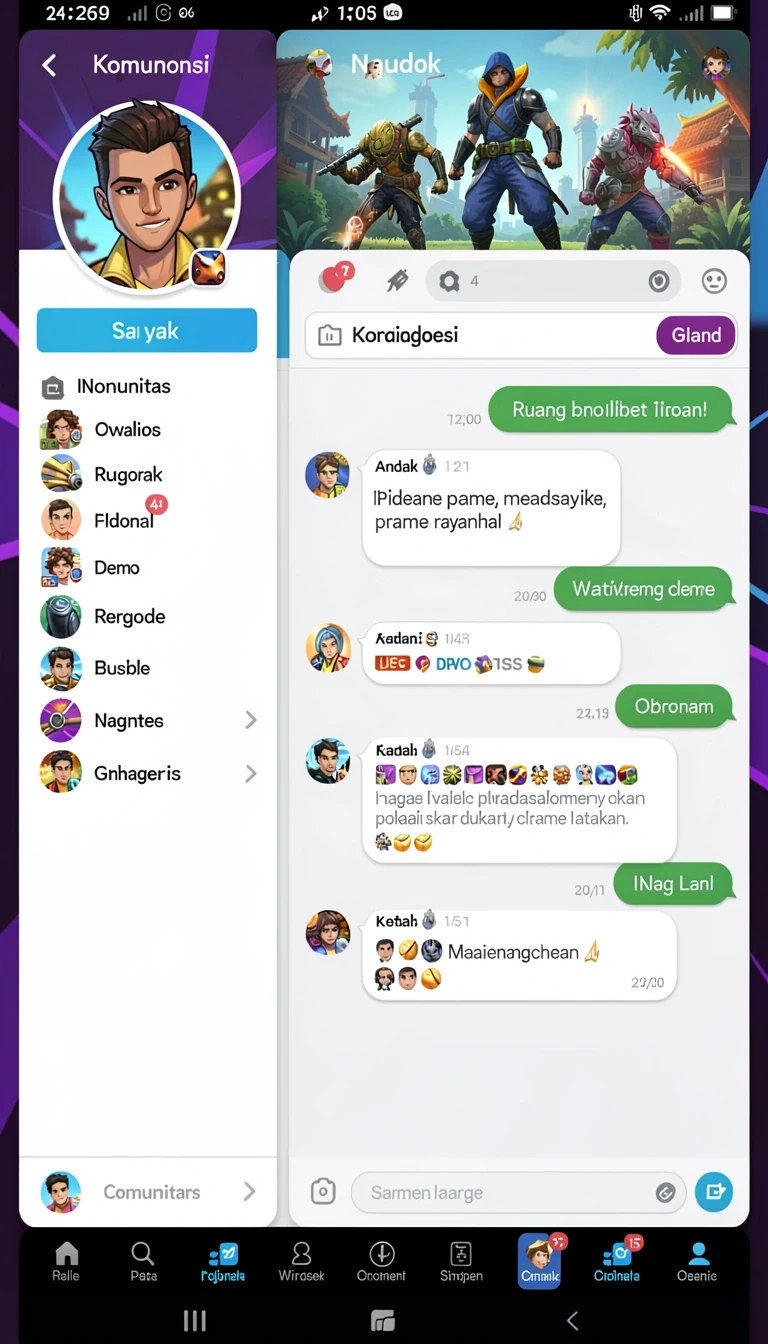Halaman detail dengan informasi versi, ukuran, dan rating.